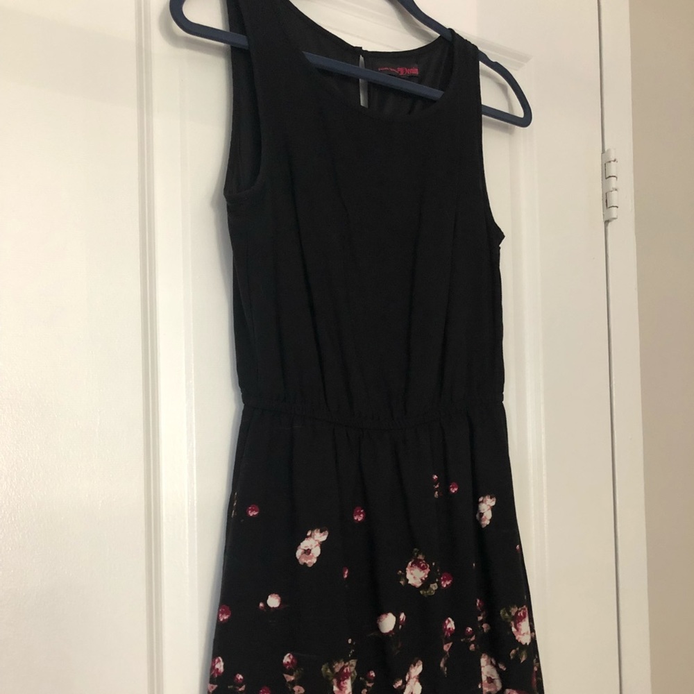 Tom Tailor black sleeveless floral dress